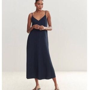 Elegant Navy Blue Maxi Dress